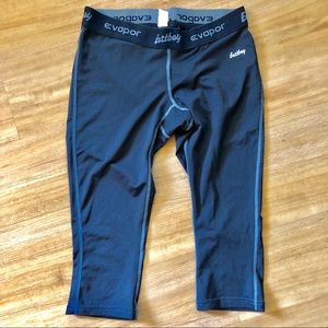 East bay black active workout crop leggings